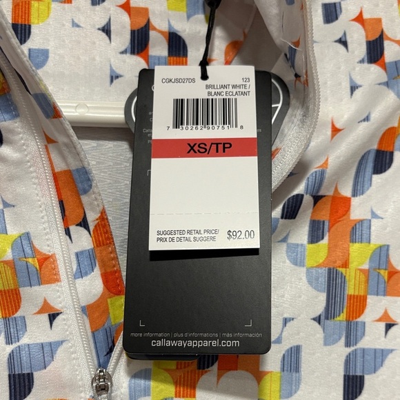 Callaway Golf Colorful Abstract Women's Quarter Zip XS - Picture 5 of 7